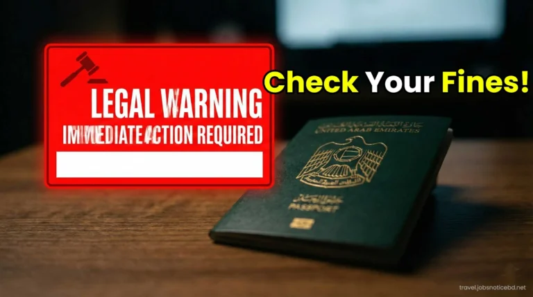 How to check UAE visa overstay fines online step by step guide.