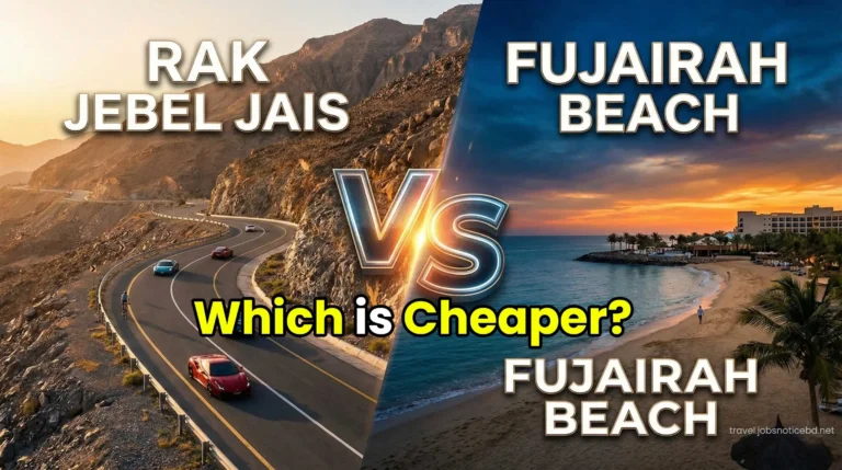 Ras Al Khaimah vs Fujairah staycation comparison for budget travelers.