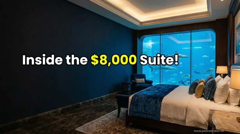 Inside the $8,000 per night Atlantis Underwater Suite in Dubai.